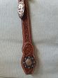 Custom Antique Chestnut Two Ear Headstall with Antique Copper