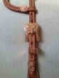 Custom Two Ear Headstall with Flower Tooling - Rose-Gold - Peach