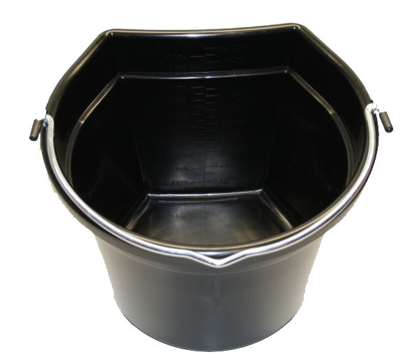 Bucket with Flat Back