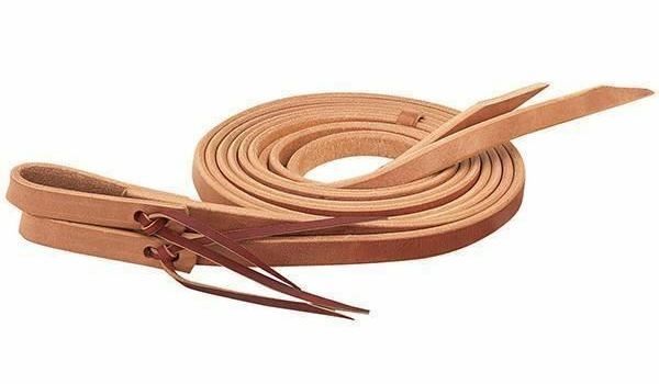 Weaver Single Ply Extra Heavy Harness Reins – 1/2" x 8ft