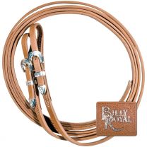 Billy Royal® Supreme Harness Leather Reins Silver Plate