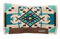 Weaver Synergy® Flex Contour Performance Saddle Pad - Cream/Turquoise