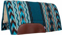 Mustang "Arrowhead" Show Pad - Teal/Brown