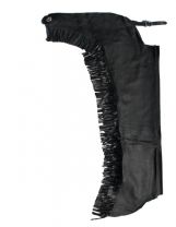 Premium Glad Leren Zwarte Showchaps