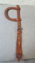 Two Ear Headstall Barbwire with Dots