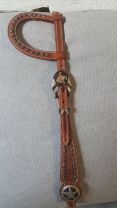 Two Ear Headstall with Dots and Antique Buckles