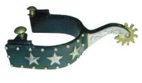 Black Steel Showspurs - Stars