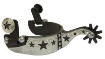 Brown Steel Spurs - Stars