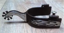 Black steel showspur