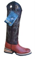 Bull's Eye Boots Croc Toe & Extra High Shaft - Pink