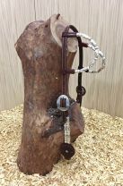 Two Ear Double Row Silver Balls and Barrels Headstall