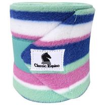 Classic Equine Polo Wraps - Royal Stripe