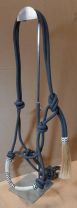 Rope Halter with Rawhide Braided Nose