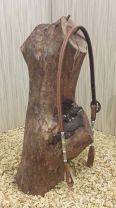 Leather Crown For Bosal - Silver Balls And Barrels