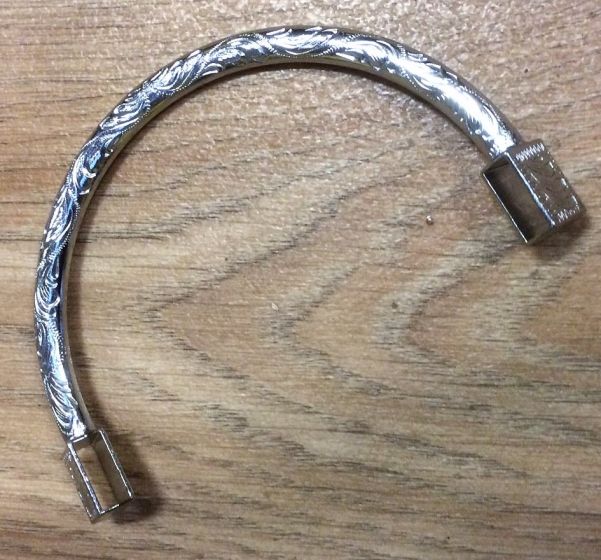 Silver Engraved Earpiece