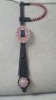 Custom black and pink two ear show headstall
