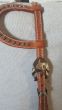Two Ear Headstall with Dots and Antique Buckles