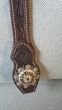 Custom Two Ear Headstall with Gold Crystals