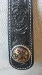 Custom Black Two Ear Headstall with Hansen Silver