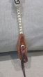 Custom Two Ear Antique Chestnut Headstall Silverballs with Black Crystals
