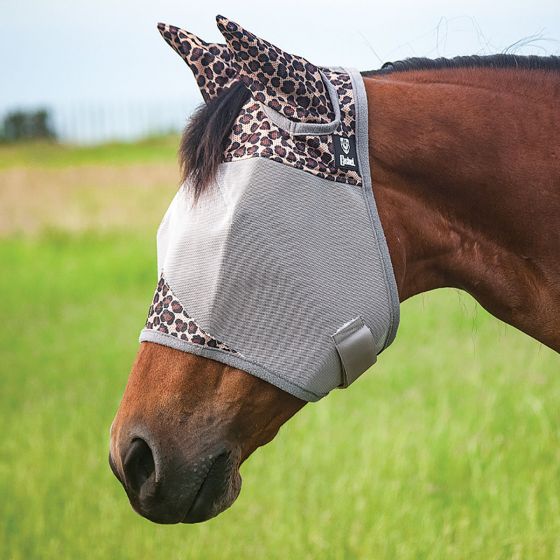 Cashel Crusader FlyMask with Ears - Leopard Limited Edition
