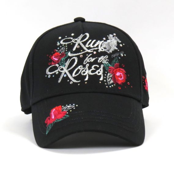 Run For The Roses Cap - Black/Black