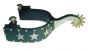 Black Steel Showspurs - Stars