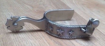 Brushed stainless steel showspur
