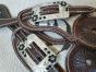 Custom Spurstrap with CowHide Inlay - Zebra