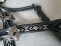 Custom Browband Headstall Black with Black/White Beads and Black Crystals