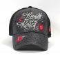 Run For The Roses Cap - Black/Silver 