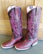 Bull's Eye Boots Square Toe and Medium High Shaft - Pink 