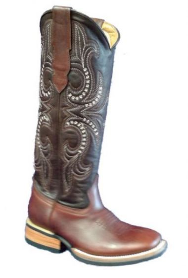 Bull's Eye Boots Square Toe and Medium High Shaft