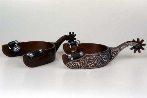Floral Engraved Show Ladies Spurs